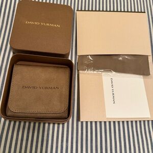 David Yurman Tan Leather Card Holder